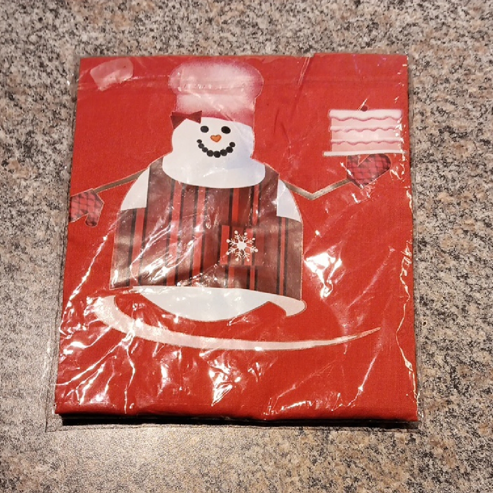 Cheerful Snowman Apron